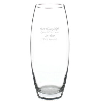 Housewarming Gifts Personalised Flower Vase