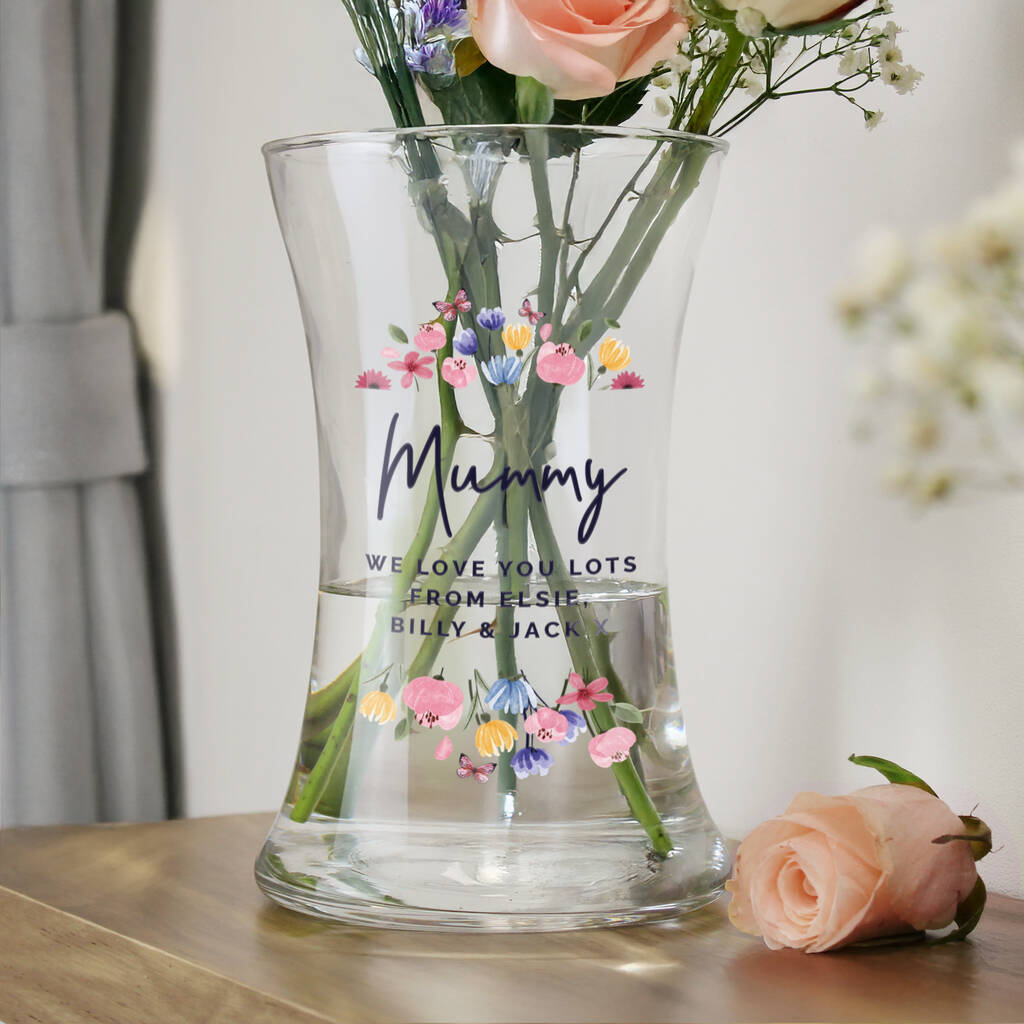 Personalised Flower Vase Gifts For Women