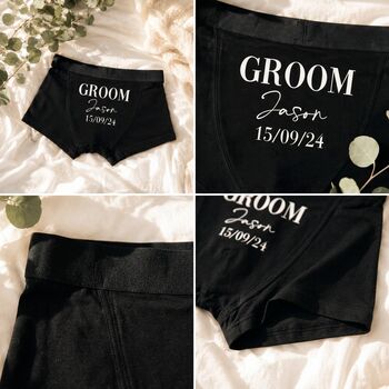Personalised Groom Boxers Groom Gifts Best Man Proposal