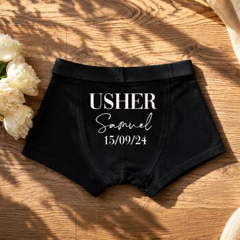 Personalised Groom Boxers Groom Gifts Best Man Proposal