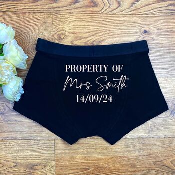 Personalised Groom Boxers Groom Gifts Best Man Proposal