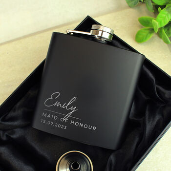 Personalised Groom Hip Flask Best Man Groomsman Gifts