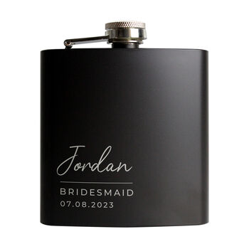 Personalised Groom Hip Flask Best Man Groomsman Gifts