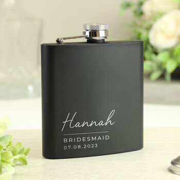 Personalised Groom Hip Flask Best Man Groomsman Gifts
