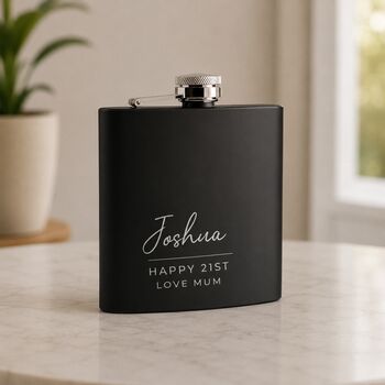 Personalised Groom Hip Flask Best Man Groomsman Gifts