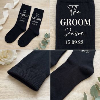 Personalised Groomsmen Gifts Groom Wedding Socks