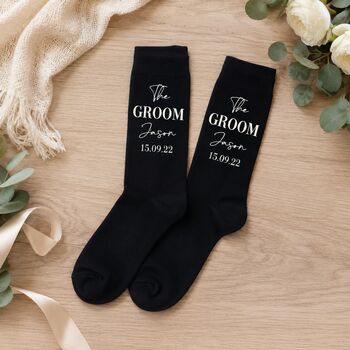 Personalised Groomsmen Gifts Groom Wedding Socks