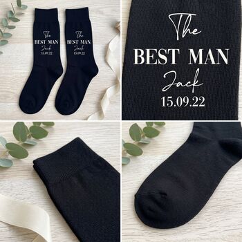 Personalised Groomsmen Gifts Groom Wedding Socks