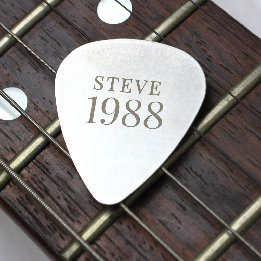 Personalised Guitar Pick Gift