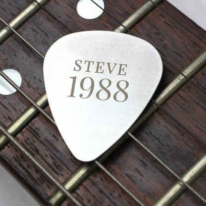 Personalised Guitar Pick Gift