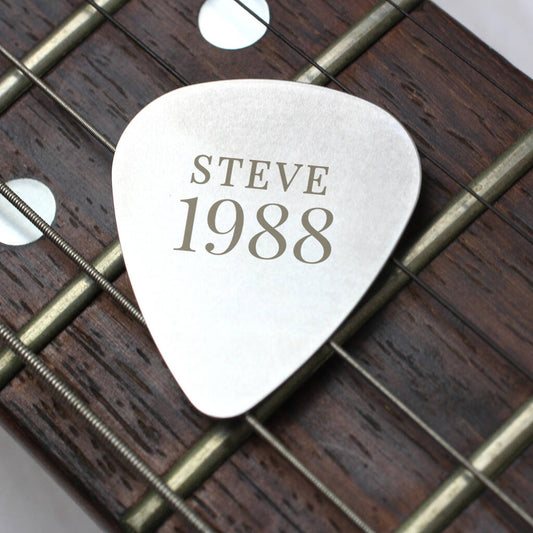 Personalised Guitar Pick Gift