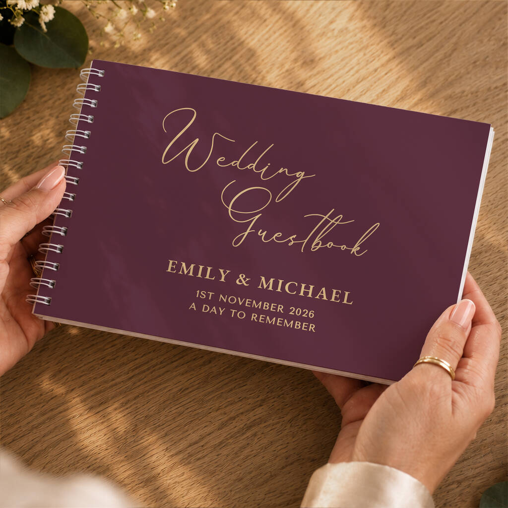 Personalised Wedding Guest Book