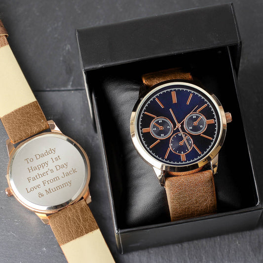 Personalised Men's Wrist Watch Gifts For Him