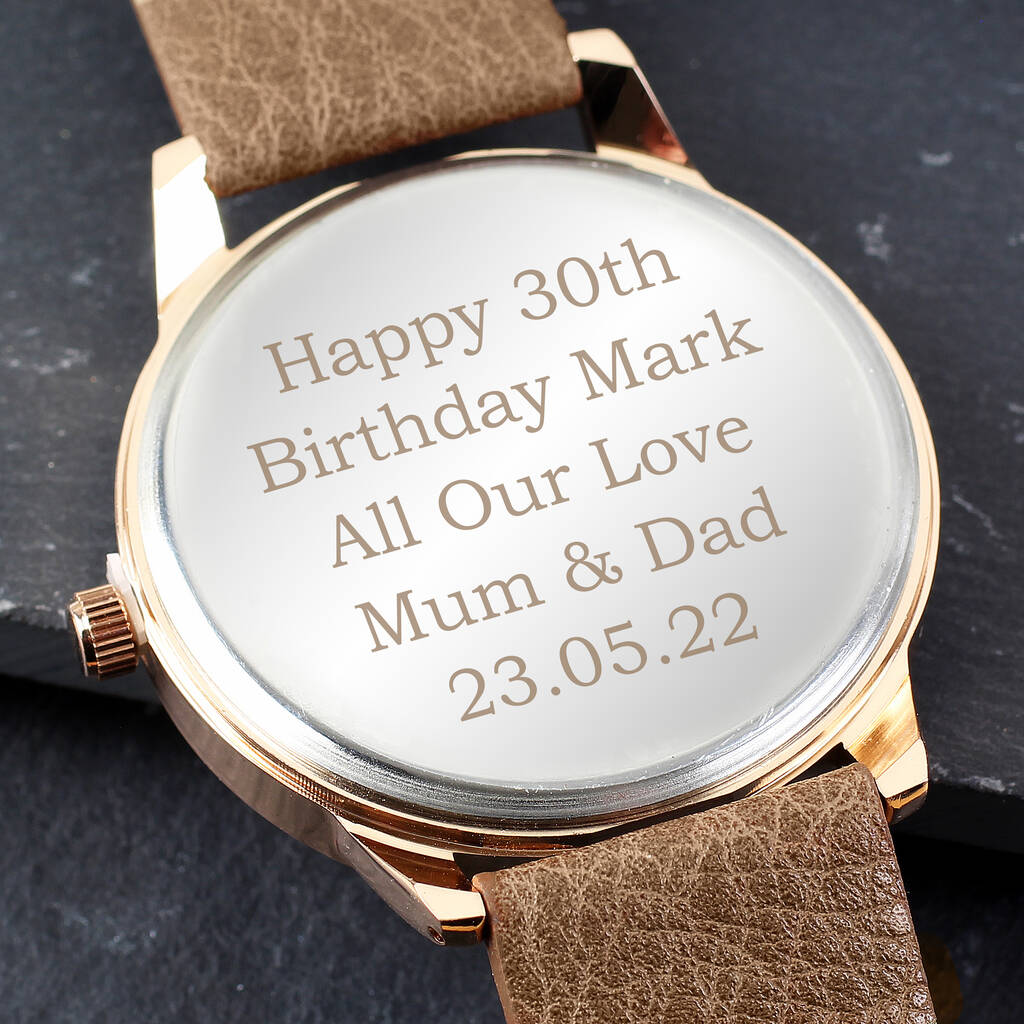 Personalised Men's Wrist Watch Gifts For Him
