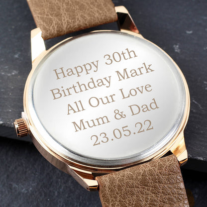 Personalised Men's Wrist Watch Gifts For Him