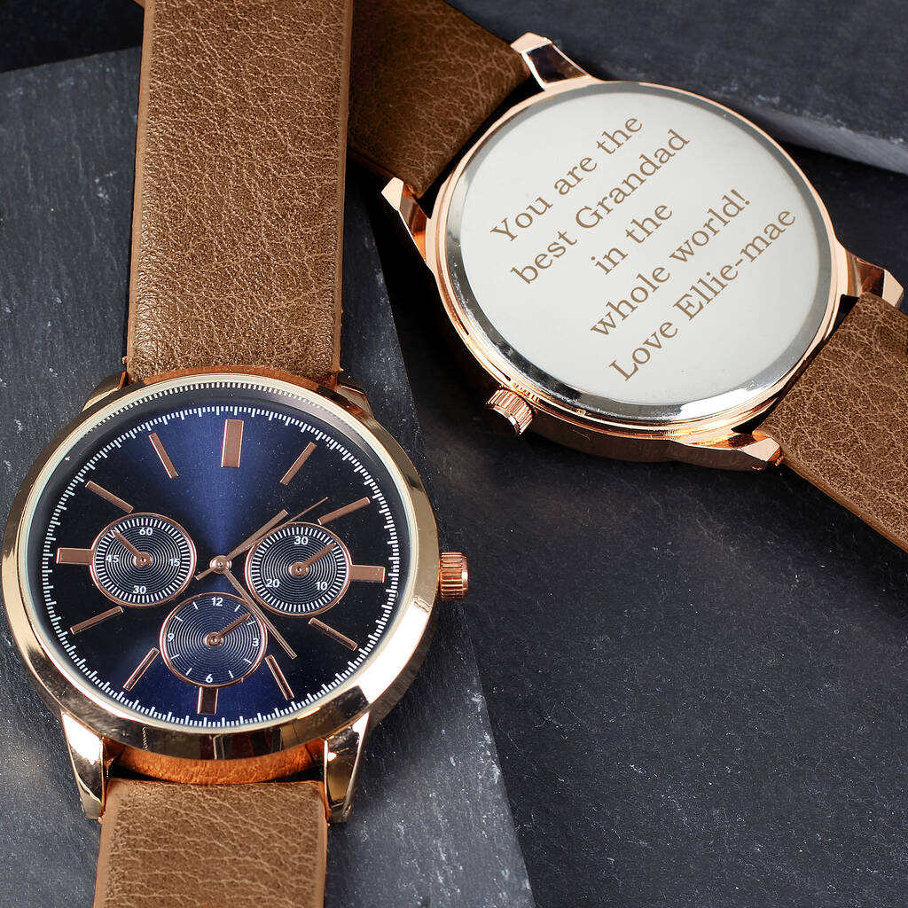 Personalised Men's Wrist Watch Gifts For Him