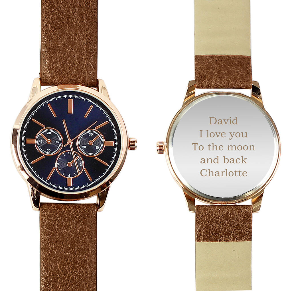 Personalised Men's Wrist Watch Gifts For Him