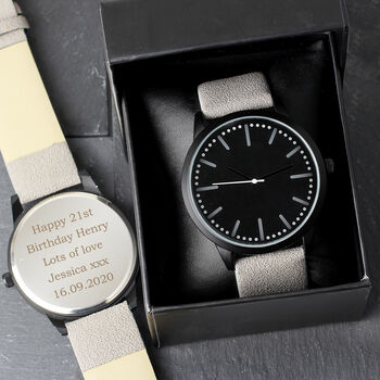 Personalised Mens Wrist Watch Gifts For Him