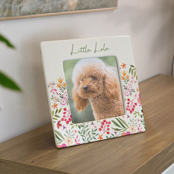 Personalised Floral Photo Frame Gift For Women