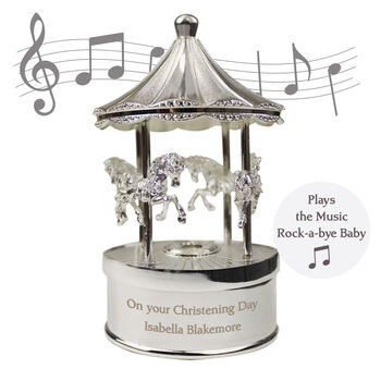 Personalised Music Box Christening Gifts Newborn Presents
