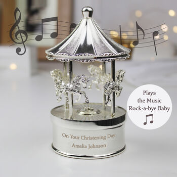 Personalised Music Box Christening Gifts Newborn Presents