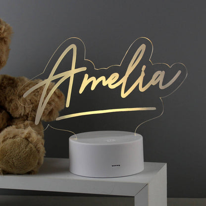 Personalised Night Light Gift LED Colour Changing