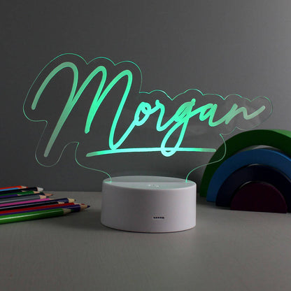 Personalised Night Light Gift LED Colour Changing