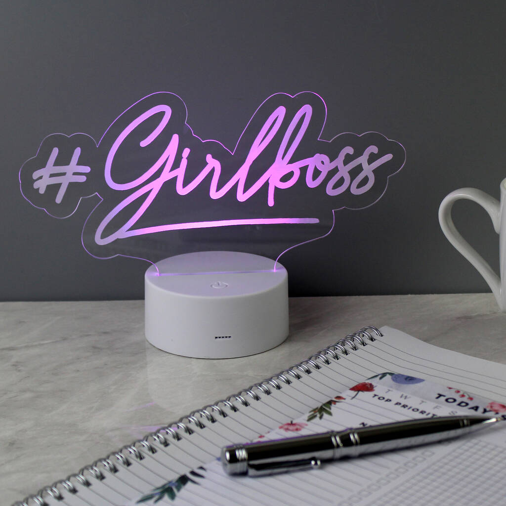 Personalised Night Light Gift LED Colour Changing