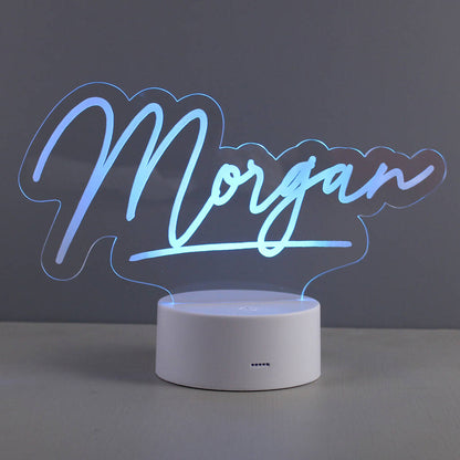 Personalised Night Light Gift LED Colour Changing