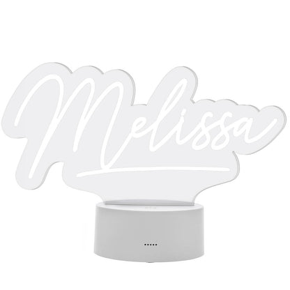 Personalised Night Light Gift LED Colour Changing