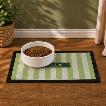 Personalised Pet Bowl Mat For Dog Gifts And Cat Gifts