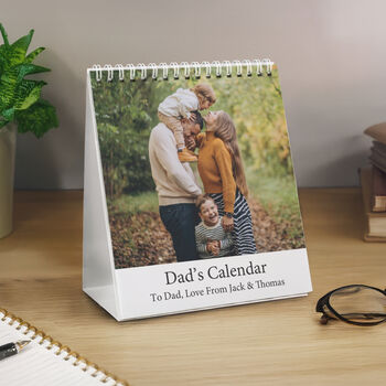 Personalised Photo Desk Calendar Gift