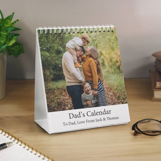 Personalised Photo Desk Calendar Gift