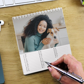 Personalised Photo Desk Calendar Gift