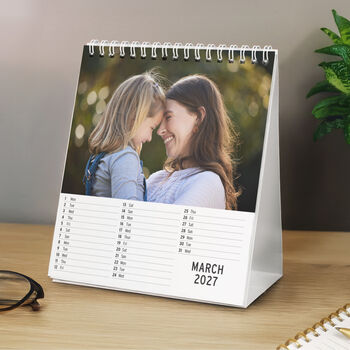 Personalised Photo Desk Calendar Gift