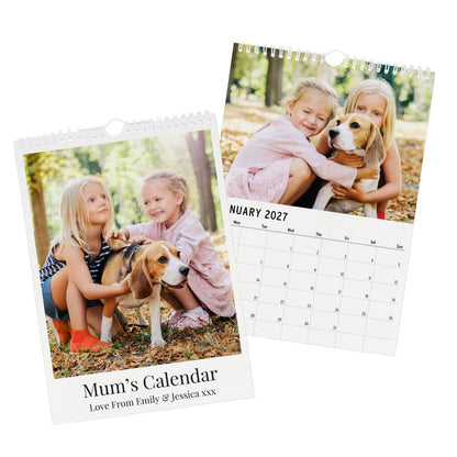 Personalised Photo Wall Calendar Gift