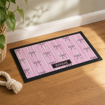 Personalised Pink Pet Feeding Mat For Dogs And Cats