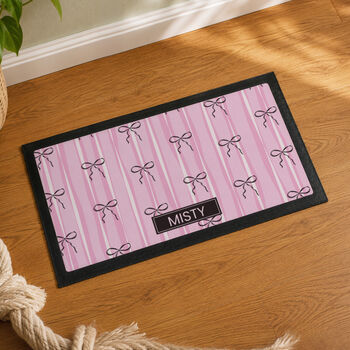 Personalised Pink Pet Feeding Mat For Dogs And Cats