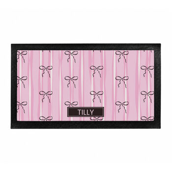 Personalised Pink Pet Feeding Mat For Dogs And Cats