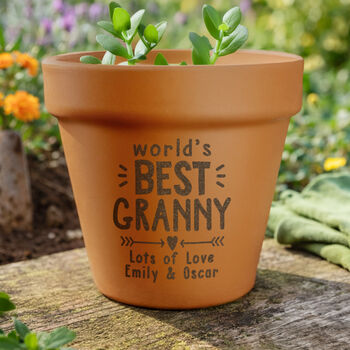 Personalised Plant Pot Gift World’s Best