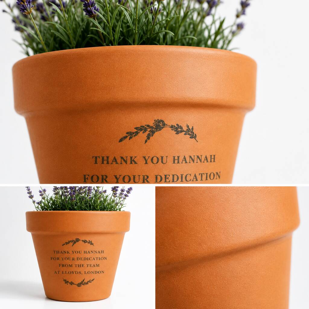 Personalised Plant Pot Thank You Gifts