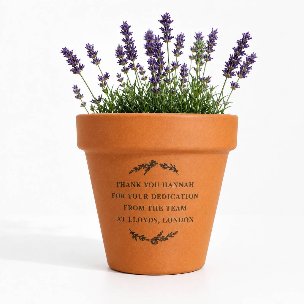 Personalised Plant Pot Thank You Gifts