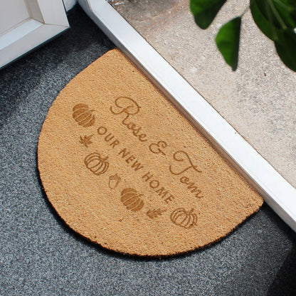 Personalised Pumpkin Doormat Autumn Housewarming Gifts
