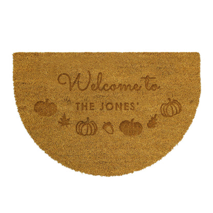 Personalised Pumpkin Doormat Autumn Housewarming Gifts