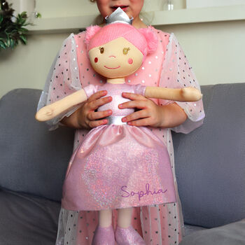 Personalised Rag Doll Baby Girl And Granddaughter Gift