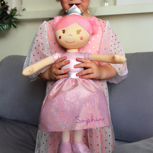 Personalised Rag Doll Baby Girl And Granddaughter Gift