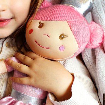 Personalised Rag Doll Baby Girl And Granddaughter Gift
