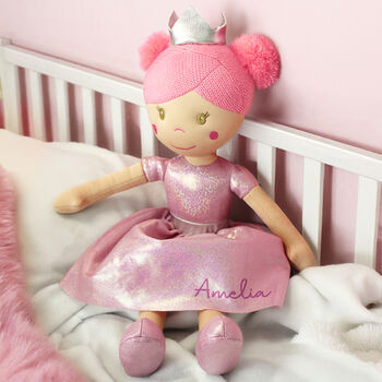 Personalised Rag Doll Baby Girl And Granddaughter Gift