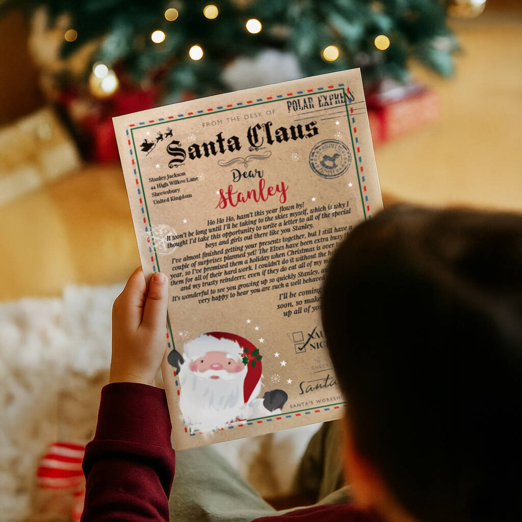 Personalised Santa Claus Letter Gift For Children
