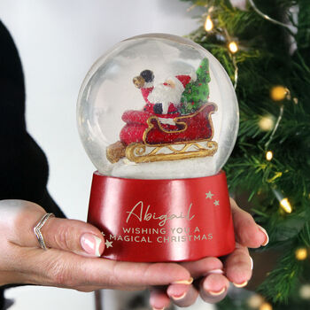 Personalised Snow Globe Musical Ornament For Children Christmas Gifts